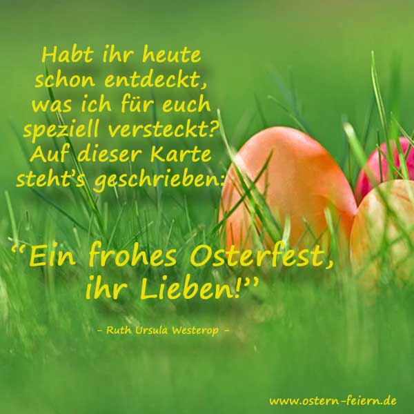 Ostersprüche für Ostergrüße